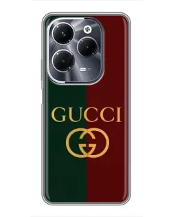 Чохол для Infinix Hot 40 Play з картинкою «Gucci — темно-зелений градієнт»