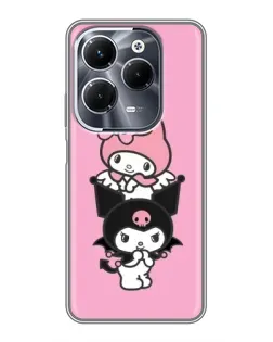 Чехол для Infinix Hot 40 Play с картинкой «My Melody и Kuromi»