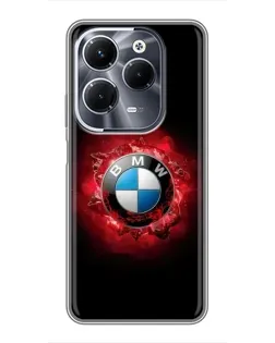 Чехол для Infinix Hot 40 Play с картинкой «Логотип BMW — вспышка»