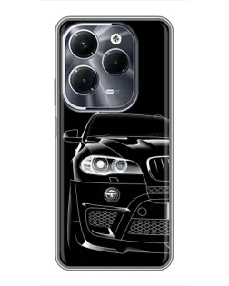 Чехол для Infinix Hot 40 Play с картинкой «Темный силуэт BMW»
