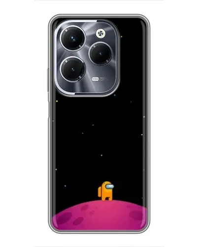 Чехол для Infinix Hot 40 Play с картинкой «Одинокий герой на планете»