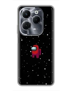 Чехол для Infinix Hot 40 Play с картинкой «Красный Among Us»