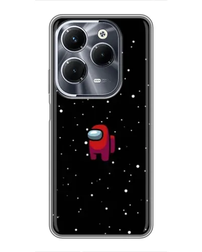 Чехол для Infinix Hot 40 Play с картинкой «Красный Among Us»