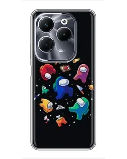 Чехол для Infinix Hot 40 Play с картинкой «Among Us космос»