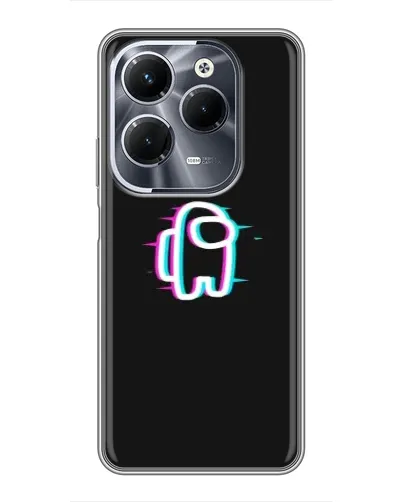 Чехол для Infinix Hot 40 Play с картинкой «Among Us неон»