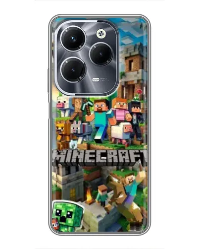 Чехол для Infinix Hot 40 Play с картинкой «Замок Minecraft» Чехол для Infinix Hot 40 Play с картинкой «Замок Minecraft»