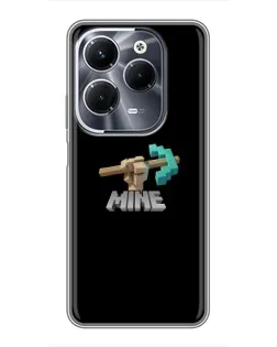 Чехол для Infinix Hot 40 Play с картинкой «Алмазная кирка»