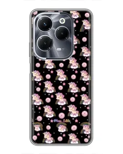 Чехол для Infinix Hot 40 Play с картинкой «Magic Unicorn паттерн»