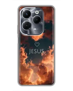 Чехол для Infinix Hot 40 Play с картинкой «Сияние Имени Jesus»