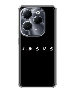 Чехол для Infinix Hot 40 Play с картинкой «Точки веры J.E.S.U.S.»