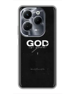 Чехол для Infinix Hot 40 Play с картинкой «GOD — Бог над всем»