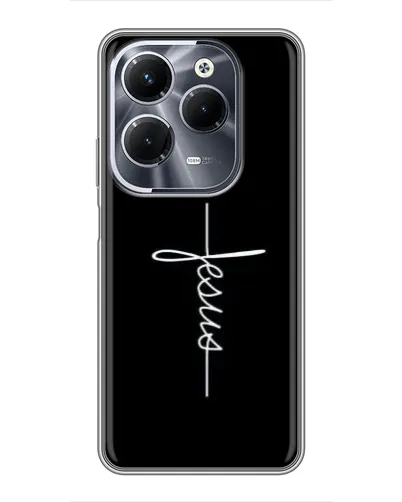 Чехол для Infinix Hot 40 Play с картинкой «Тонкая линия веры»