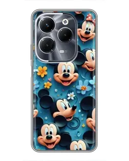 Чехол для Infinix Hot 40 Play с картинкой «Паттерн Микки и Минни»
