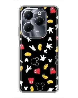 Чехол для Infinix Hot 40 Play с картинкой «Графический принт лапок»