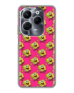 Чехол для Infinix Hot 40 Play с картинкой «Розовый паттерн»