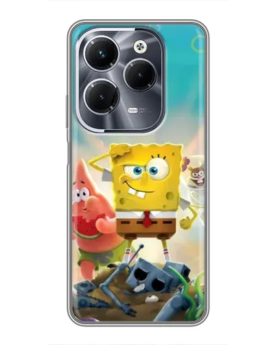 Чехол для Infinix Hot 40 Play с картинкой «Спанч Боб победитель» Чехол для Infinix Hot 40 Play с картинкой «Спанч Боб победитель»