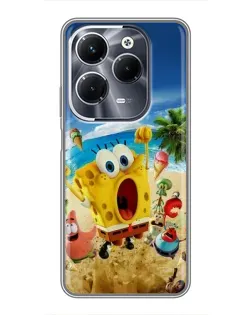 Чехол для Infinix Hot 40 Play с картинкой «Развлечения на пляже»
