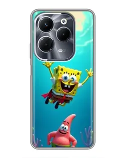 Чохол для Infinix Hot 40 Play з картинкою «Спанч Боб під водою» Чохол для Infinix Hot 40 Play з картинкою «Спанч Боб під водою»