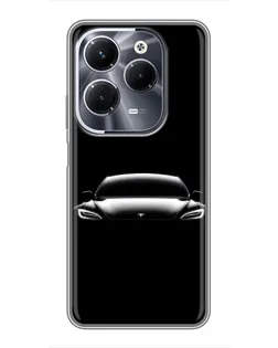 Чехол для Infinix Hot 40 Play с картинкой «Фары Tesla Night»