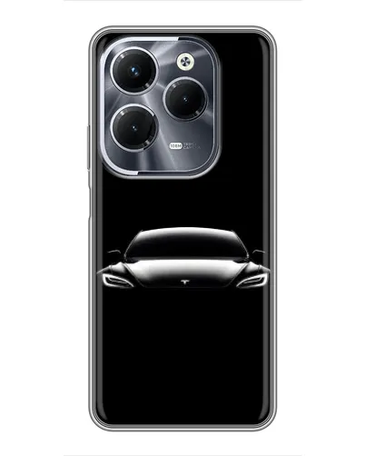 Чехол для Infinix Hot 40 Play с картинкой «Фары Tesla Night» Чехол для Infinix Hot 40 Play с картинкой «Фары Tesla Night»