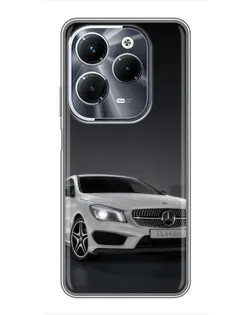 Чехол для Infinix Hot 40 Play с картинкой «Mercedes AMG GT Silver»