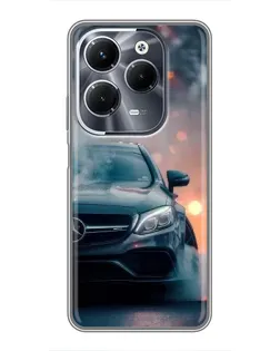 Чехол для Infinix Hot 40 Play с картинкой «Mercedes — ночной город»