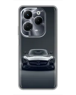 Чехол для Infinix Hot 40 Play с картинкой «Mercedes на черном»
