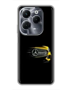Чехол для Infinix Hot 40 Play с картинкой «Mercedes — ретро стиль»