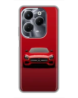 Чехол для Infinix Hot 40 Play с картинкой «Красный Mercedes AMG»