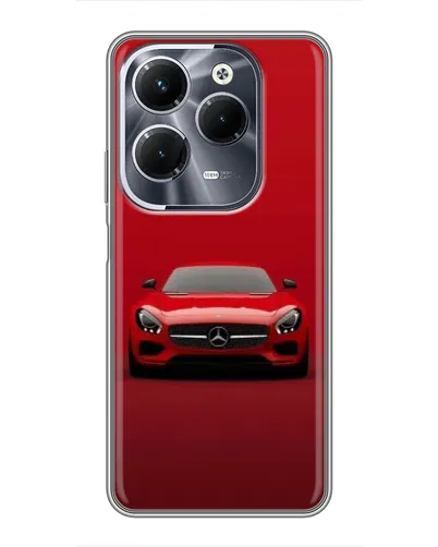 Чехол для Infinix Hot 40 Play с картинкой «Красный Mercedes AMG»