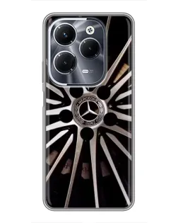 Чехол для Infinix Hot 40 Play с картинкой «Диск Mercedes»