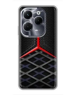Чехол для Infinix Hot 40 Play с картинкой «Mercedes Carbon Grid»