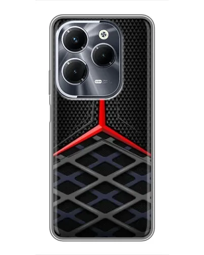 Чехол для Infinix Hot 40 Play с картинкой «Mercedes Carbon Grid»
