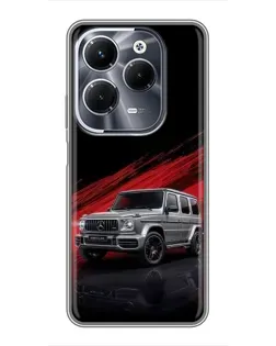 Чехол для Infinix Hot 40 Play с картинкой «Mercedes G-Class красный»