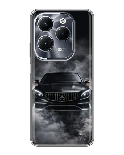 Чехол для Infinix Hot 40 Play с картинкой «Mercedes в дыму»