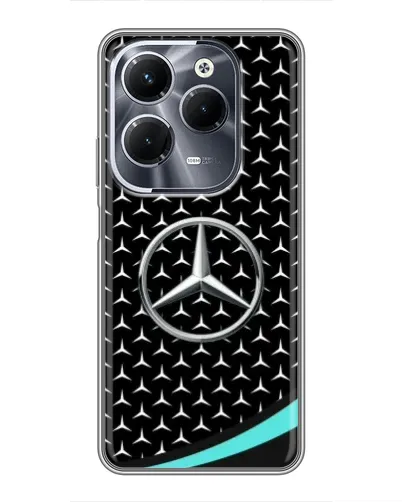 Чехол для Infinix Hot 40 Play с картинкой «Mercedes — бирюзовый акцент»