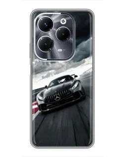 Чехол для Infinix Hot 40 Play с картинкой «Гоночный Mercedes AMG»