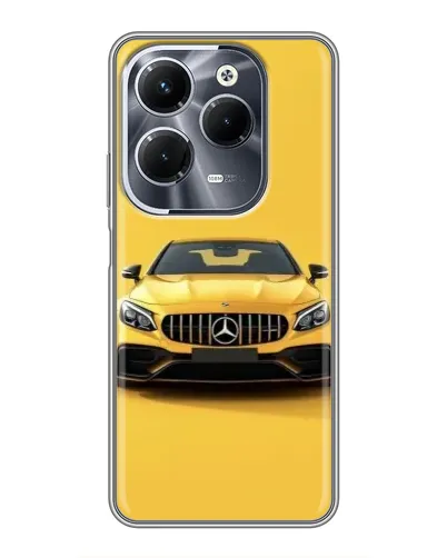 Чехол для Infinix Hot 40 Play с картинкой «Желтый Mercedes GT»