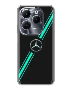 Чохол для Infinix Hot 40 Play з картинкою «Спортивні лінії Mercedes» Чохол для Infinix Hot 40 Play з картинкою «Спортивні лінії Mercedes»