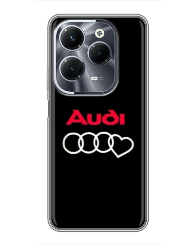 Чехол для Infinix Hot 40 Play с картинкой «Логотип Audi Heart»