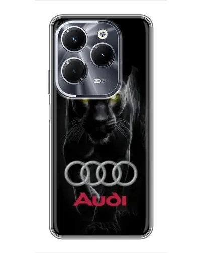 Чехол для Infinix Hot 40 Play с картинкой «Пантера и Audi»