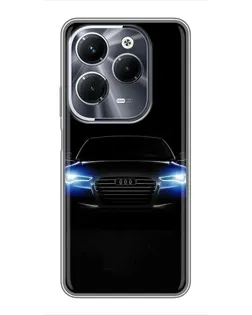 Чехол для Infinix Hot 40 Play с картинкой «Audi в неоне»