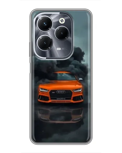 Чехол для Infinix Hot 40 Play с картинкой «Audi в облаках дыма»