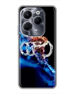 Чехол для Infinix Hot 40 Play с картинкой «Энергия лого Audi»