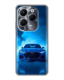 Чехол для Infinix Hot 40 Play с картинкой «Audi — голубая энергия»