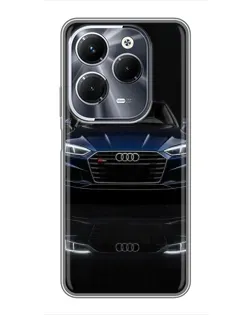 Чехол для Infinix Hot 40 Play с картинкой «Audi — ночное отражение»