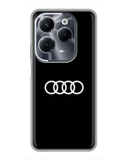 Чехол для Infinix Hot 40 Play с картинкой «Audi White Logo»