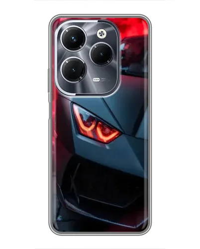 Чехол для Infinix Hot 40 Play с картинкой «Lamborghini красное сияние»