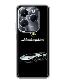 Чехол для Infinix Hot 40 Play с картинкой «Логотип Lamborghini классика»