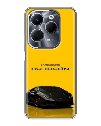 Чехол для Infinix Hot 40 Play с картинкой «Lamborghini Huracan черный»